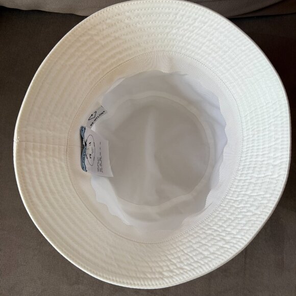 Prada Designer Nylon Bucket Hat White Size Small (S) 57cm circumference - Picture 2 of 6